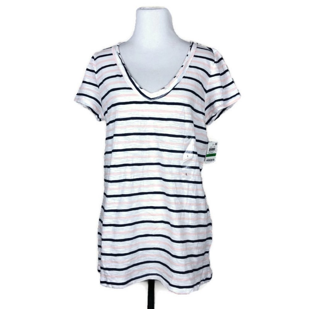 Maison Jules Short Sleeve V-Neck Tee